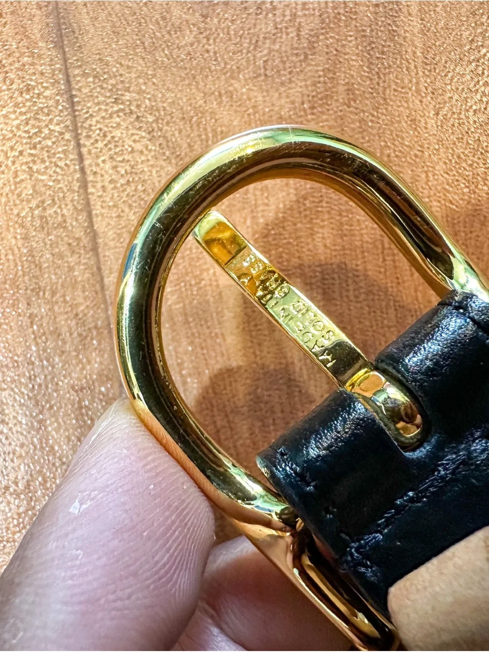 SuitSupply Black Leather Belt 38